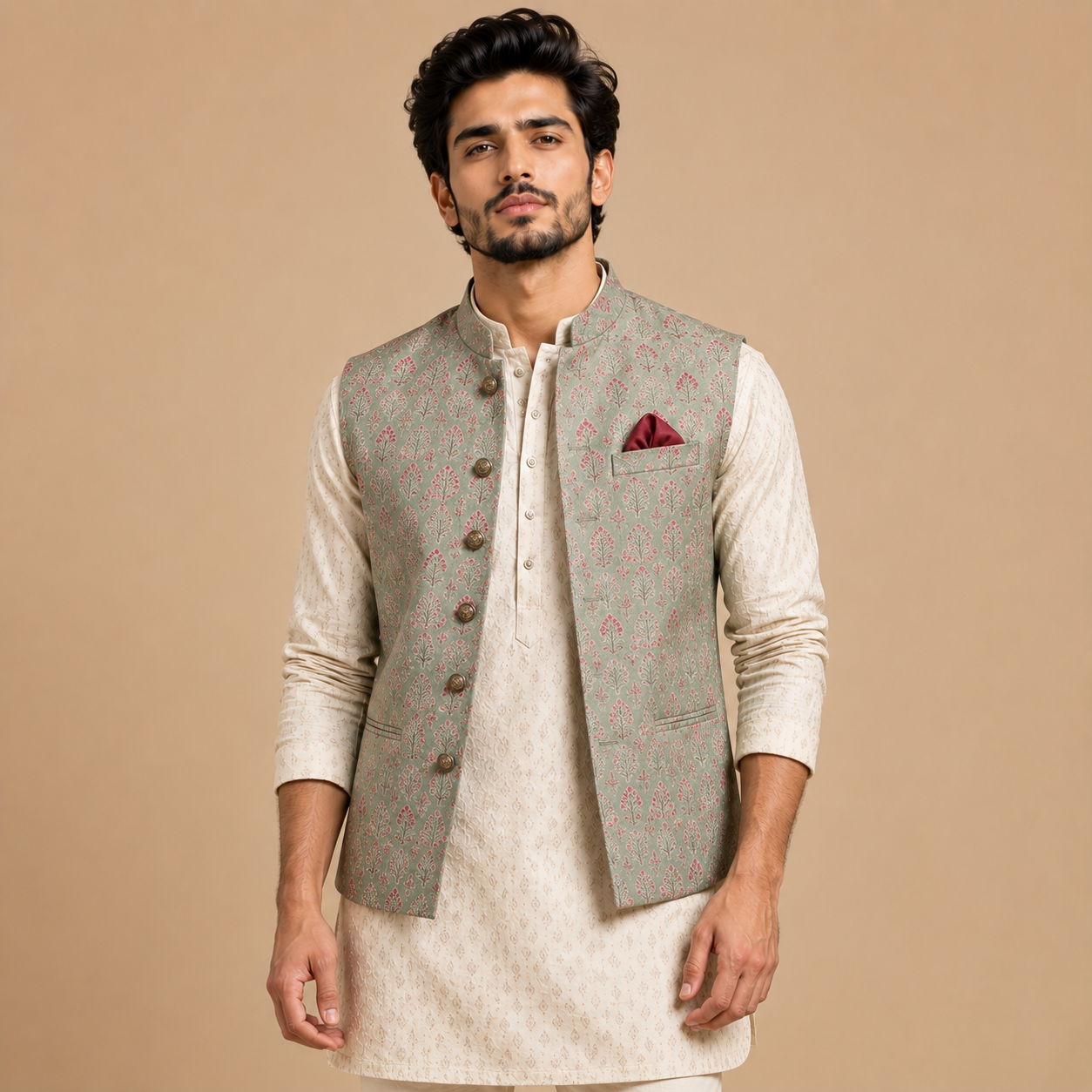 Short Kurta Jacket Set